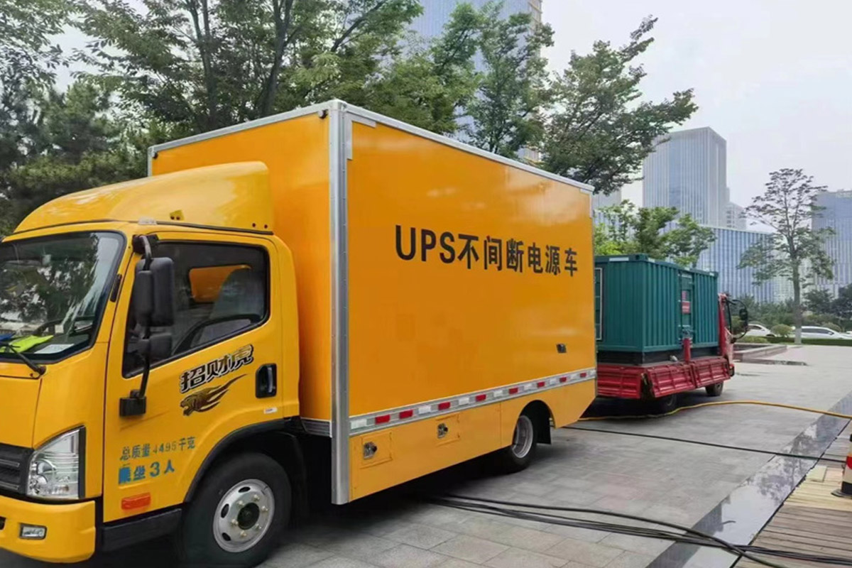 河源发电机租赁施工现场